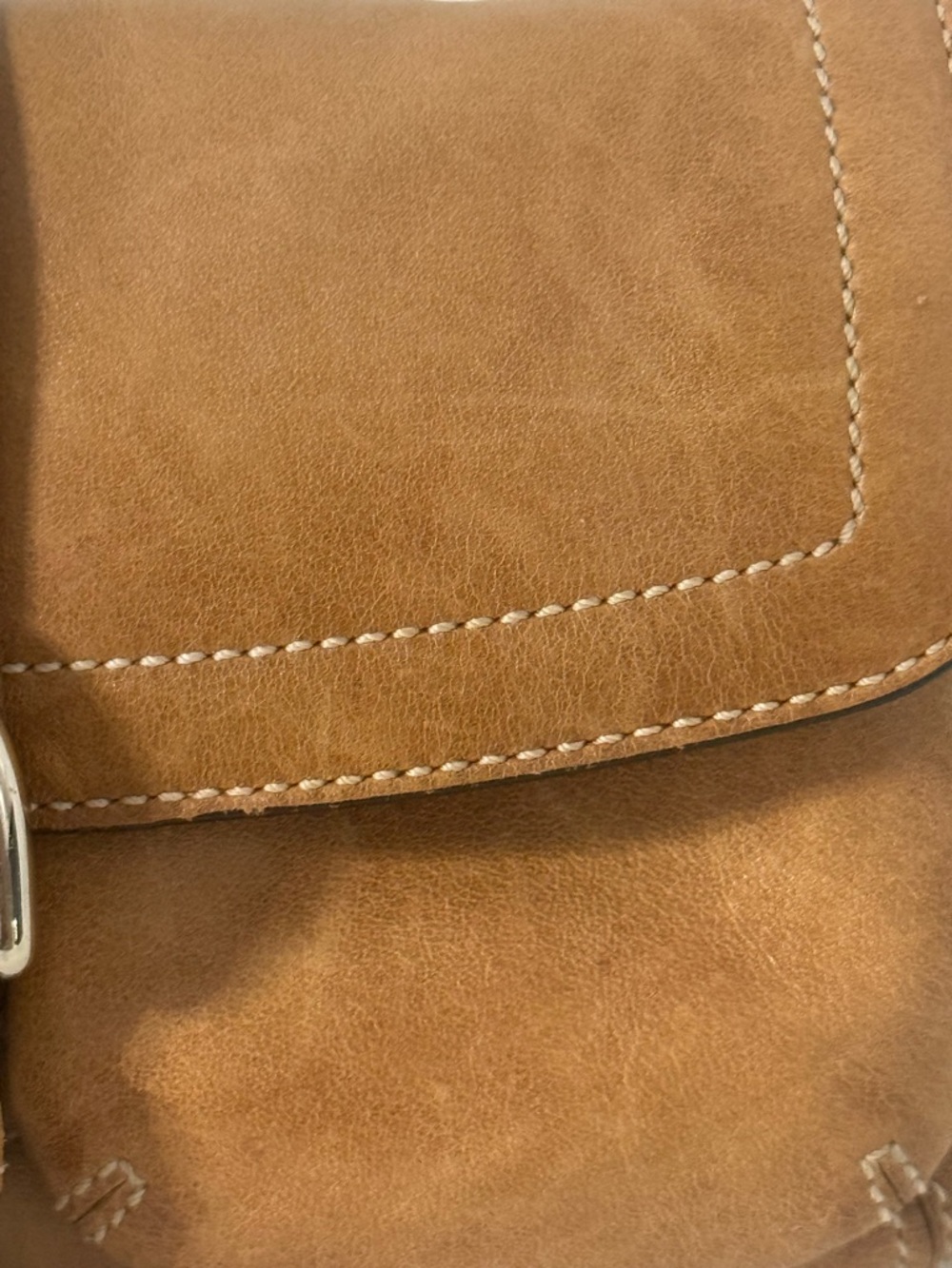 Coach Vintage Soho Crossbody Shoulder Bag Beige Tan Camel Leather - Picture 10 of 10